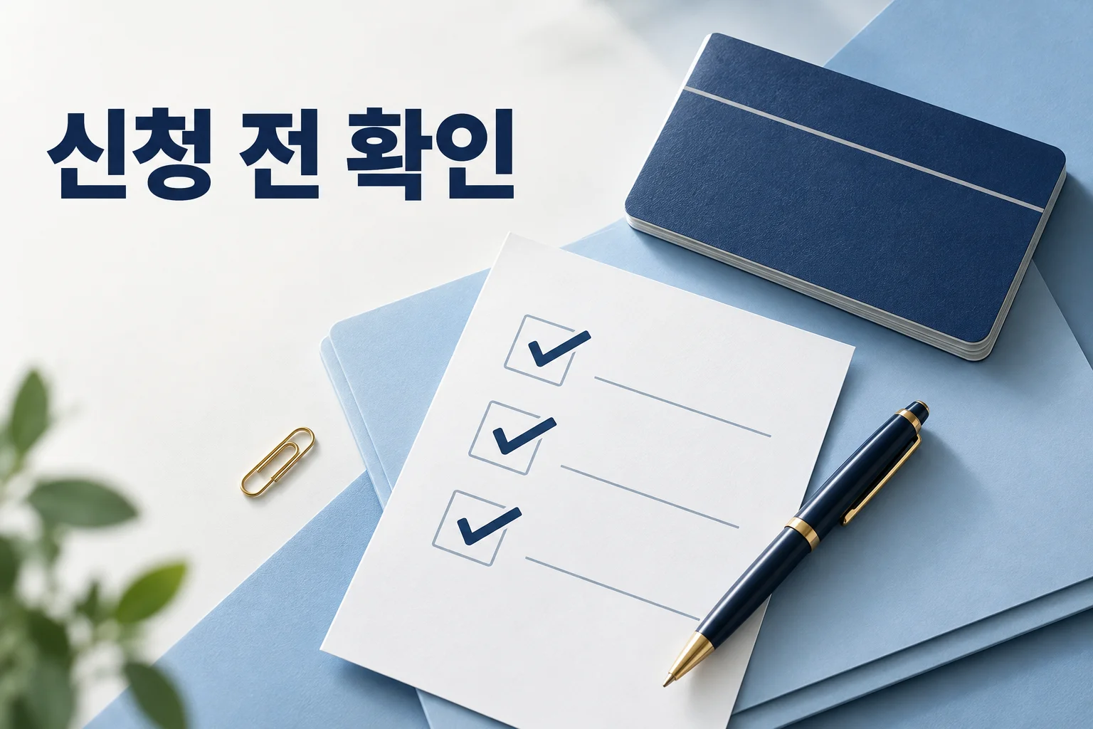 신청 전 확인 문구와 연금 청구 준비를 위한 체크리스트